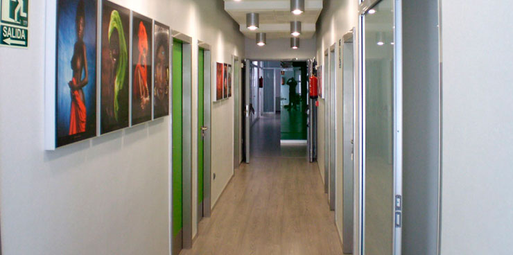 Pasillos de la Clínica María de Molina